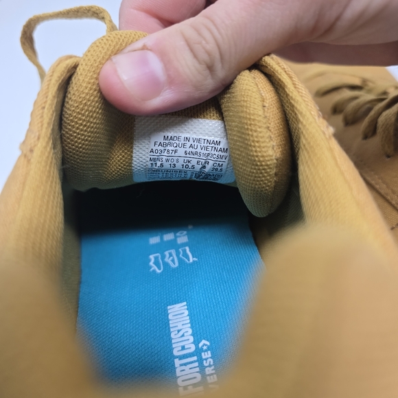 Converse Mens Size 11.5 El Distrito 2.0 OX Honey Brown White Sneakers A03787F - Picture 12 of 13